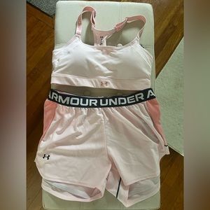 Under armour pink set